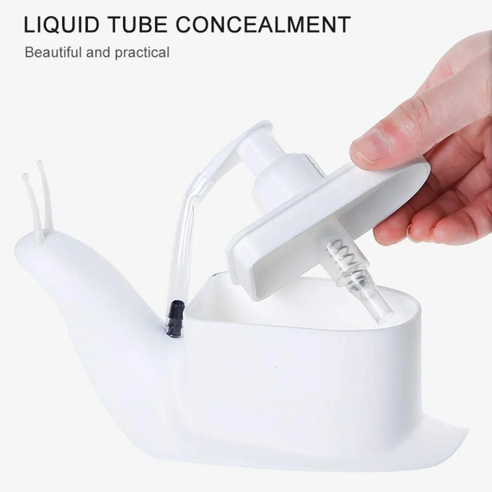 0226 Portable Snail Shape Liquid Soap Dispenser