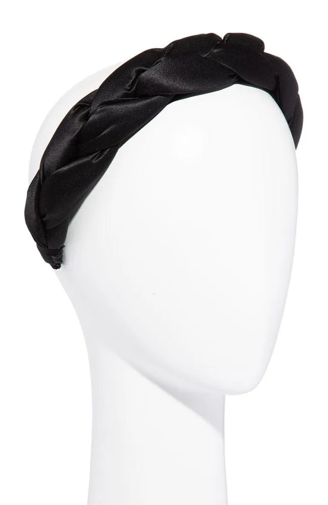 1 1/2" Braided Headband - Silk Charmeuse