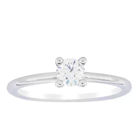 18ct White Gold .40ct Diamond Melba Ring