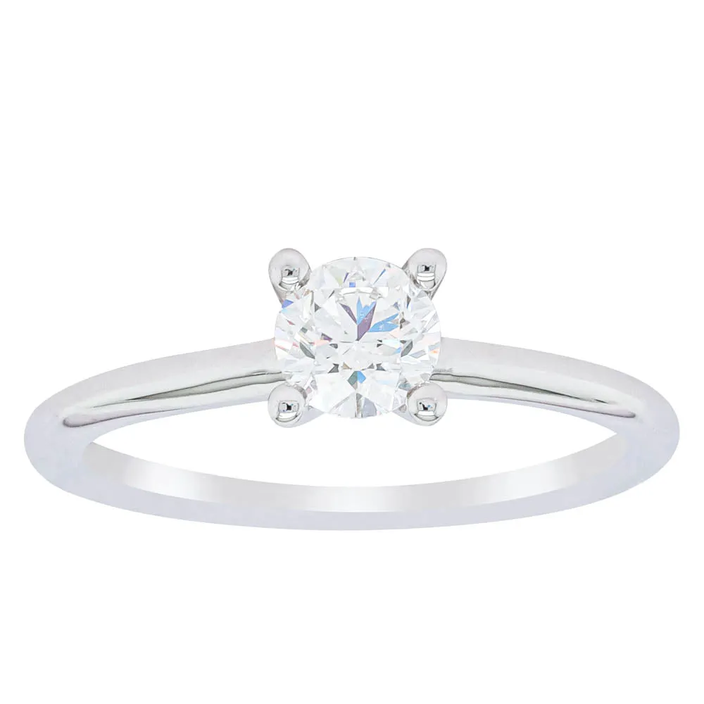 18ct White Gold .50ct Diamond Melba Ring