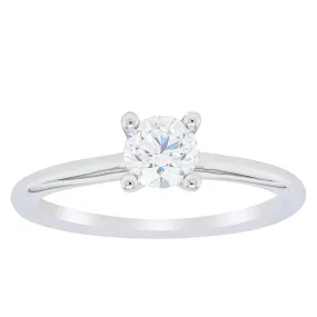 18ct White Gold .50ct Diamond Melba Ring