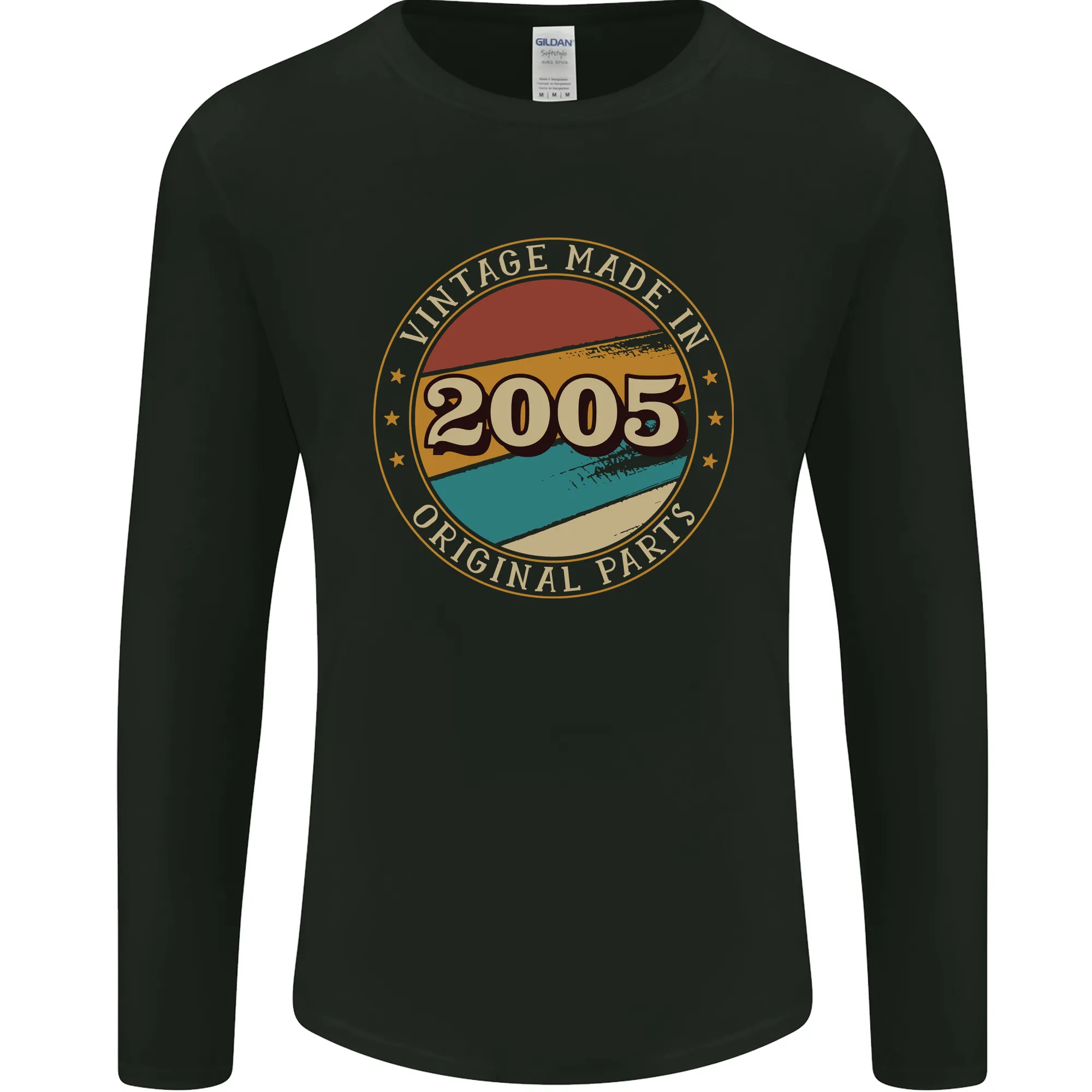 19th Birthday  Vintage Made In 2005 Mens Long Sleeve T-Shirt