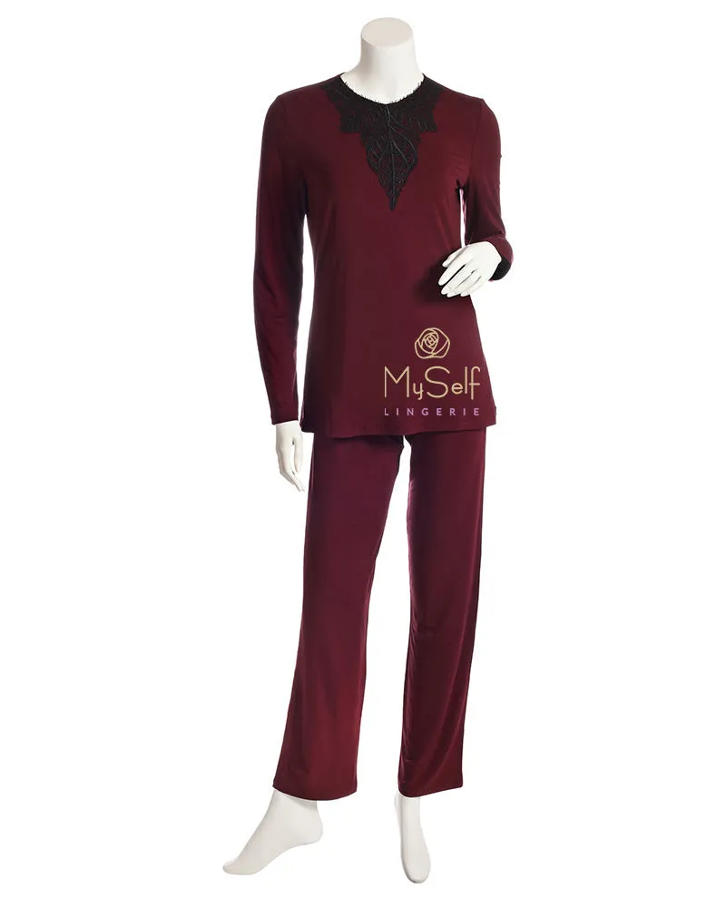 3334 Feather Lace Pajamas