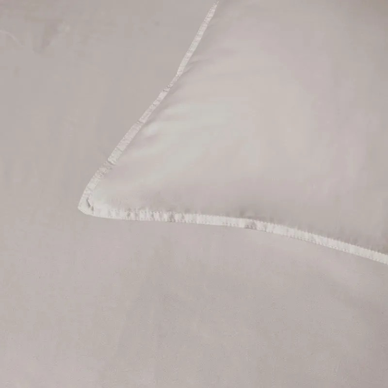 Accesorize Bamboo Cotton Double Stitch Stone Quilt Cover Set