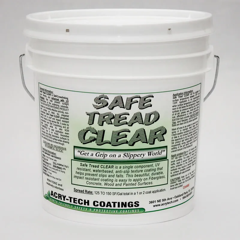 Acry-Tech Safe Tread 1 US Gallon - Clear - Coarse *Special Order*