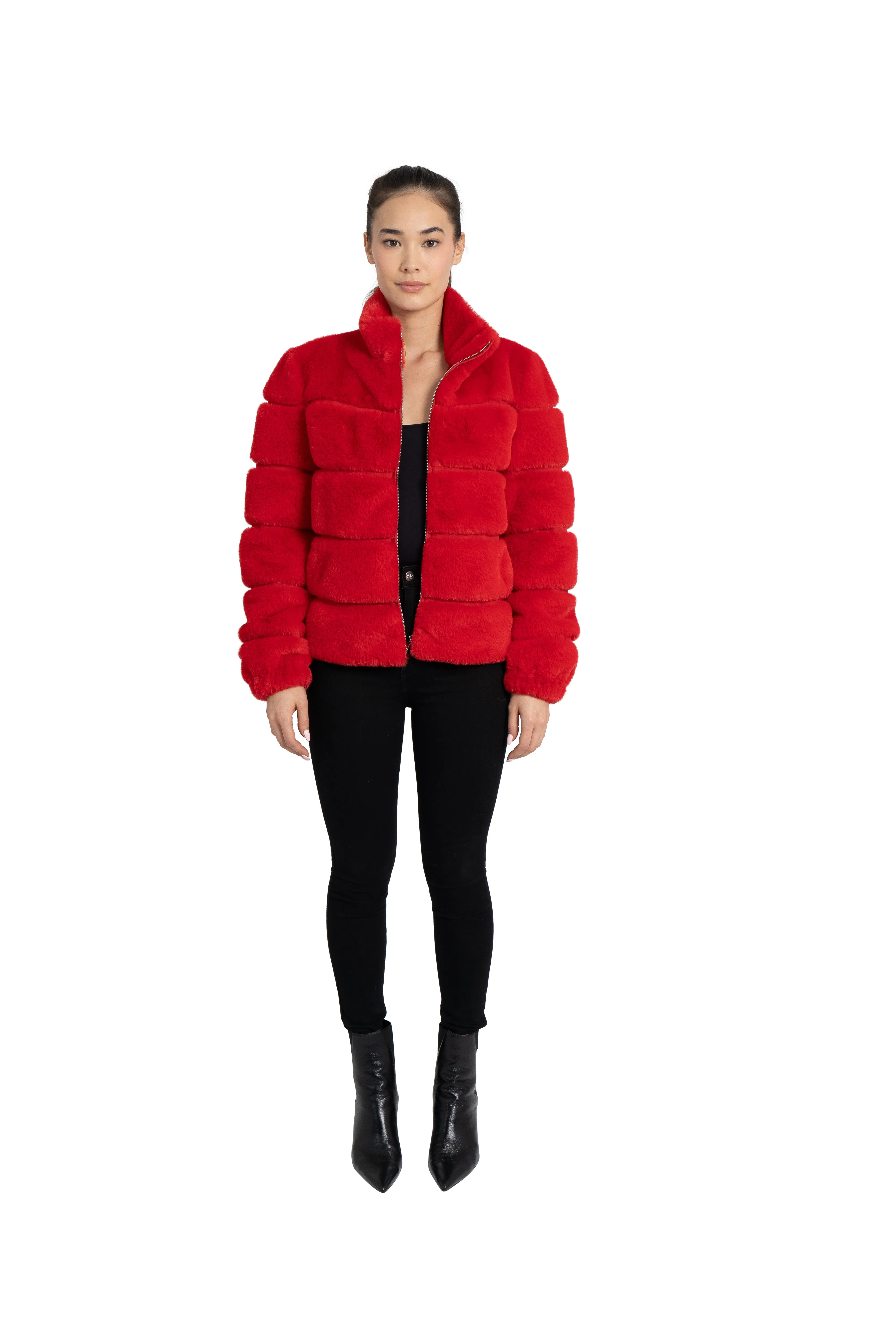 Alex Panel Faux Fur Jacket