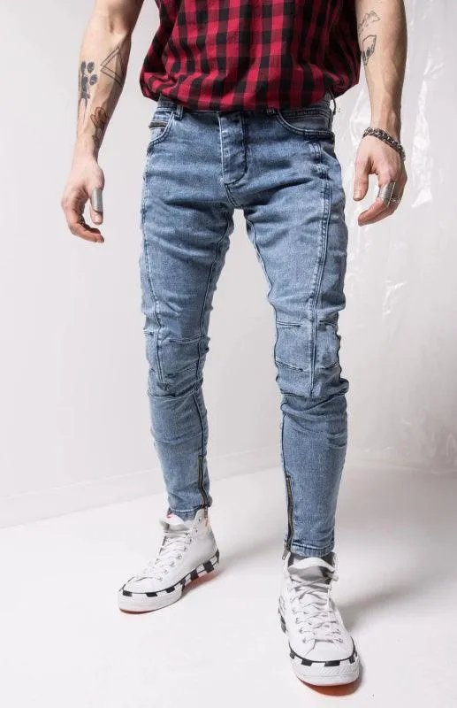 Ankle Zipper Streetstyle Jeans