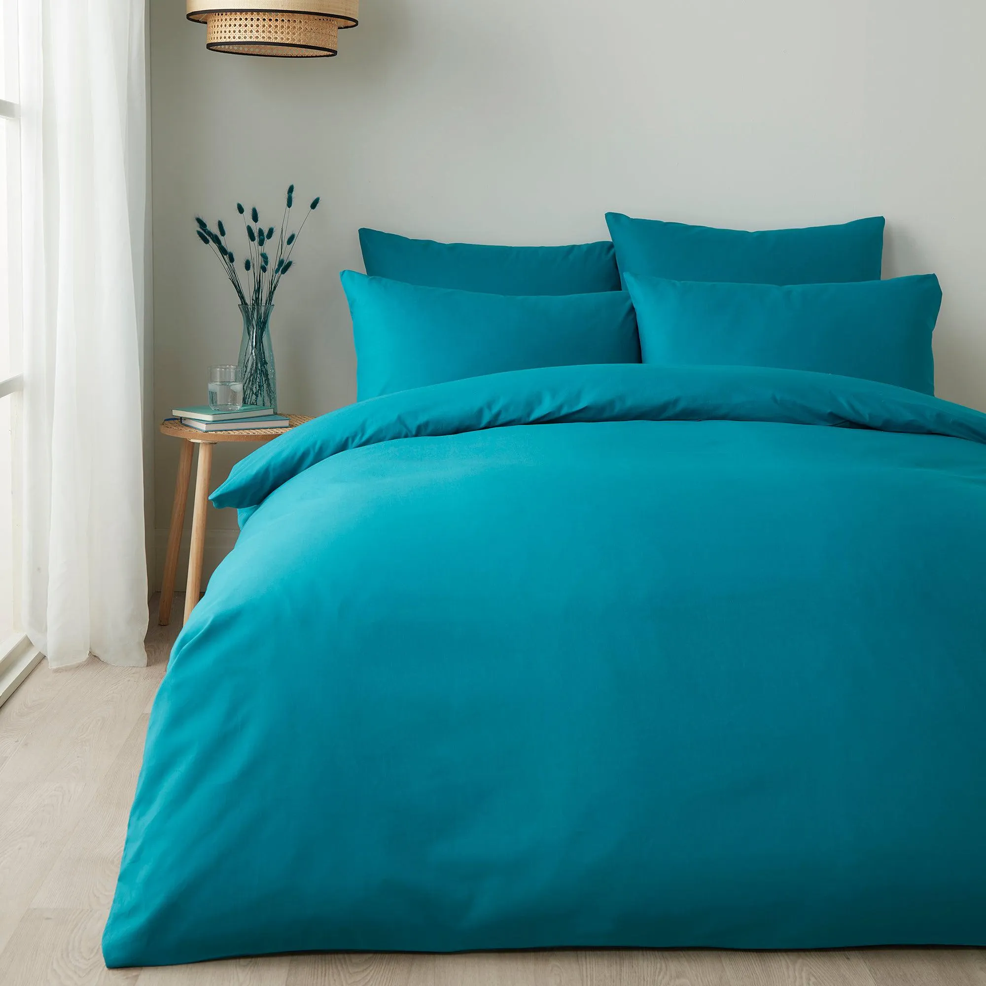 Appletree Pure Cotton Duvet Cover Set - Teal