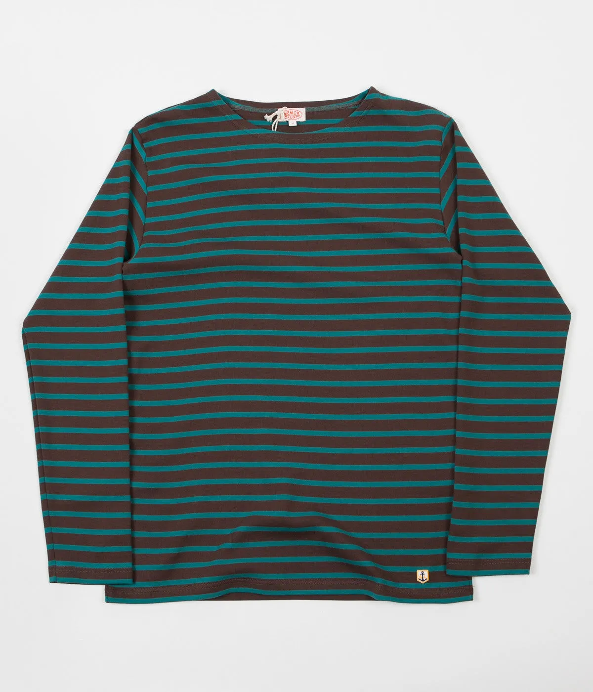 Armor Lux Breton Long Sleeve T-Shirt - Cartouche / Malachite