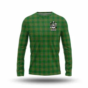 Ashfield Irish Clan Tartan Long Sleeve T-Shirt with Coat of Arms