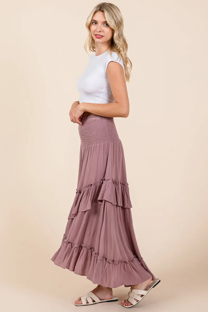 Asymetrical Ruffle Hem Convertible Skirt Dress