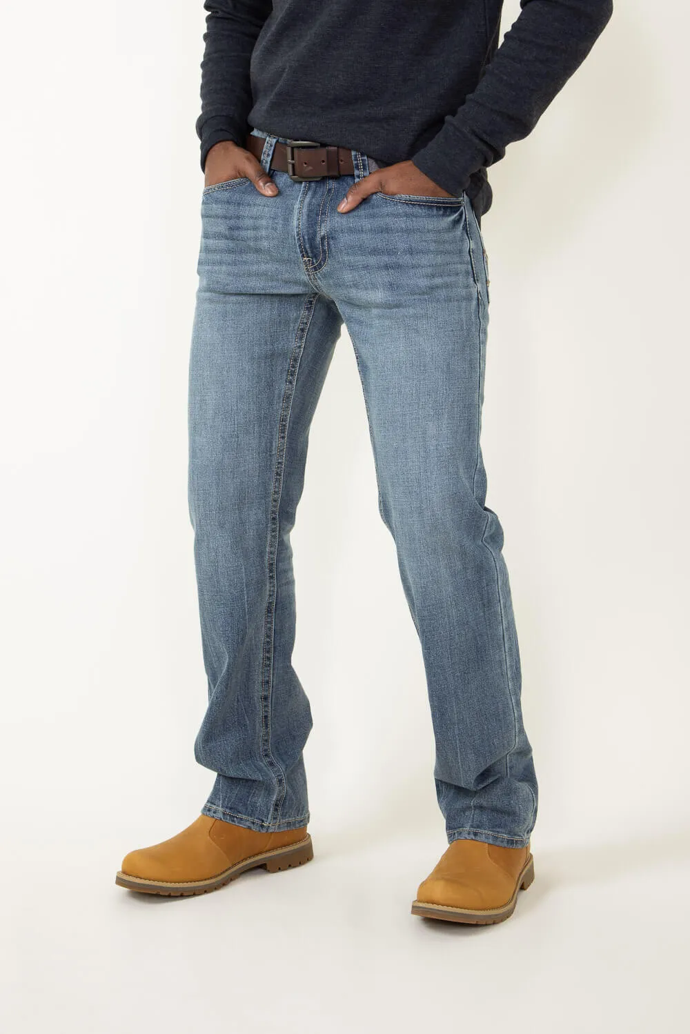 Axel Jeans Sam Classic Straight Jeans for Men | AXMB0032-SIERRA