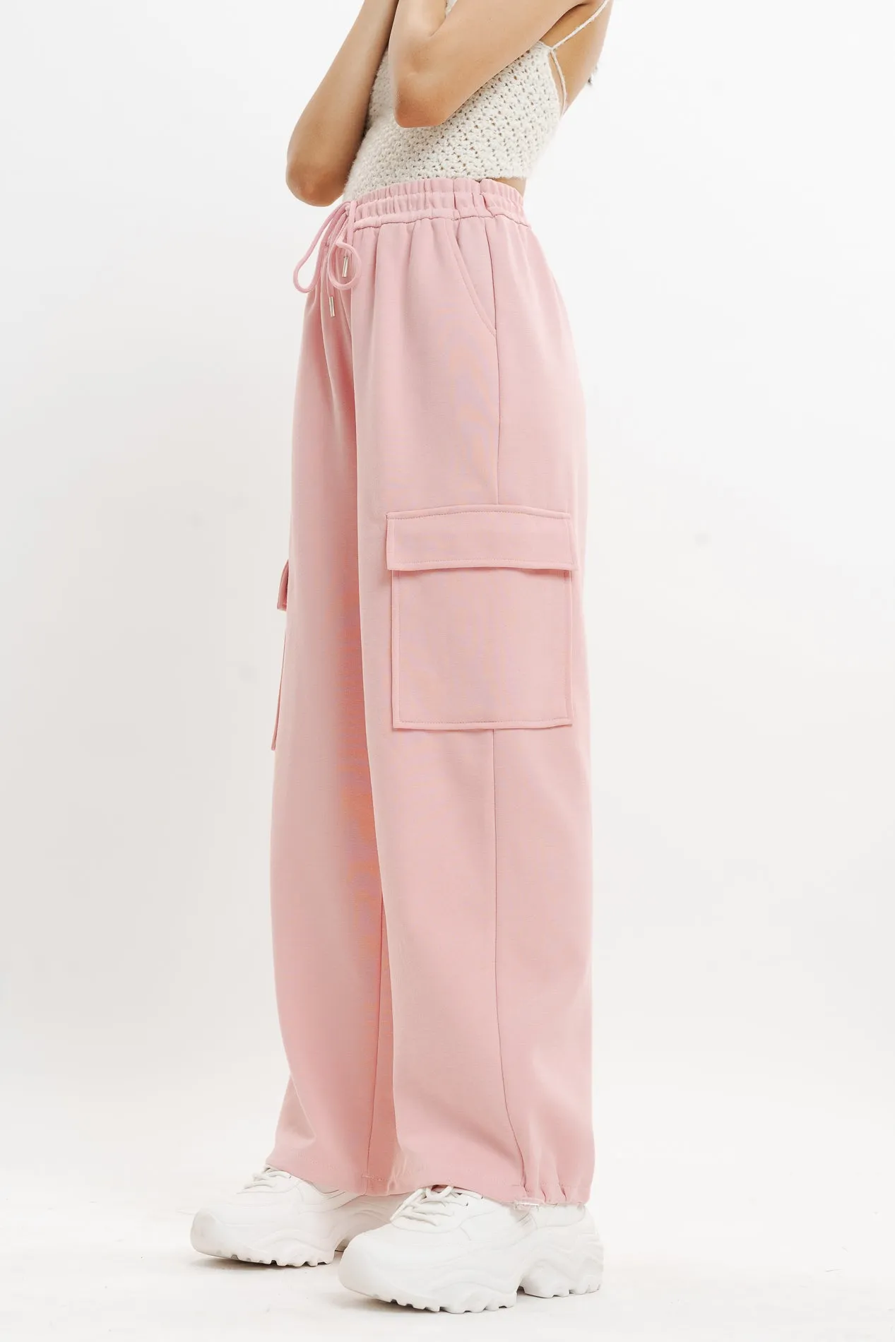 Baby Pink Cargo Pant