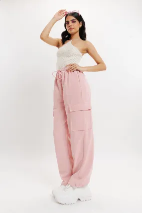 Baby Pink Cargo Pant