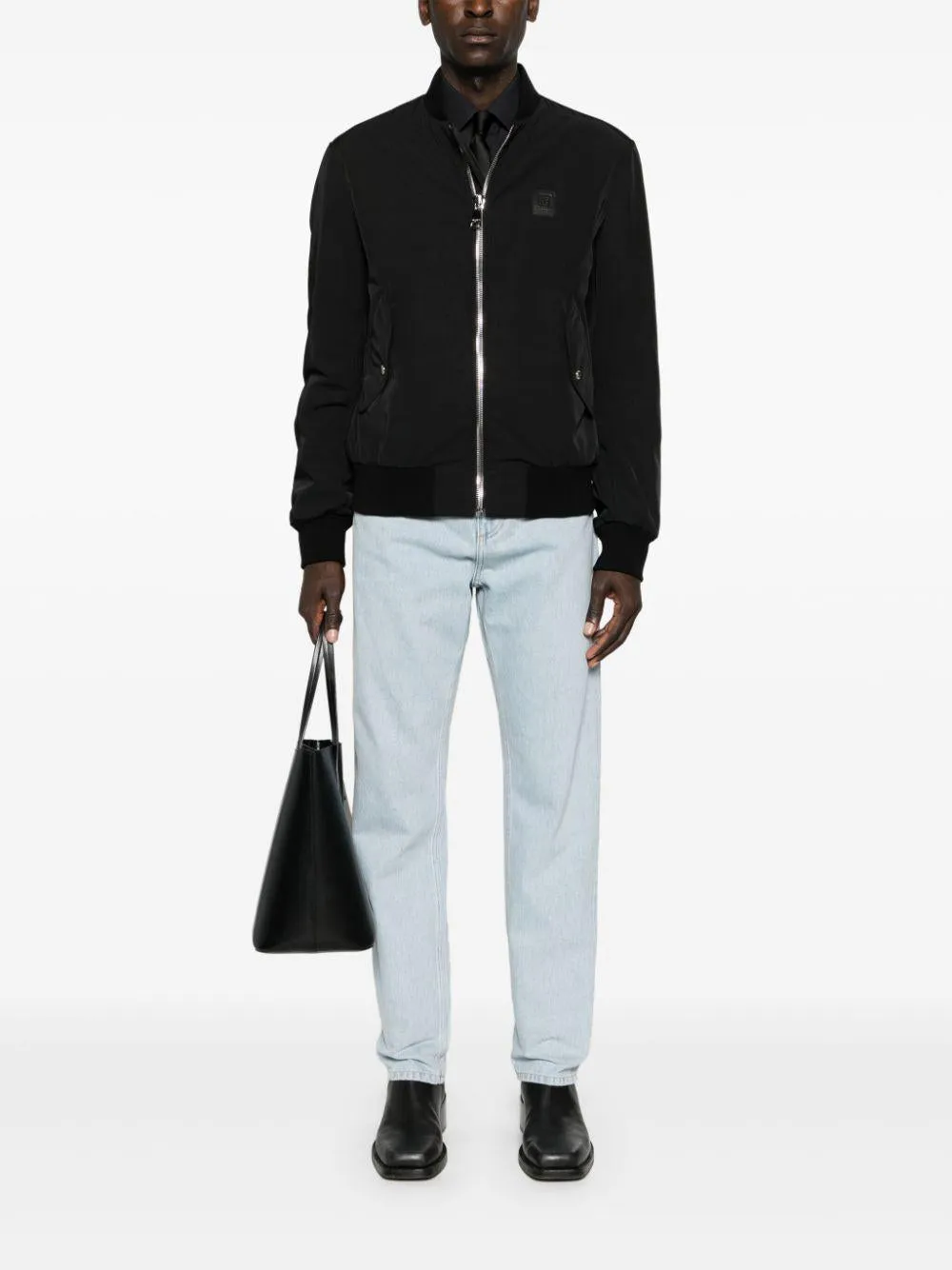 BALMAIN Regular Fit Light Blue Denim Jeans