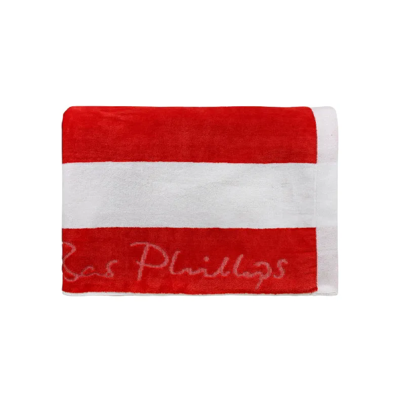 Bas Phillips Cabana Red Beach Towel