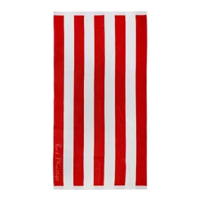 Bas Phillips Cabana Red Beach Towel