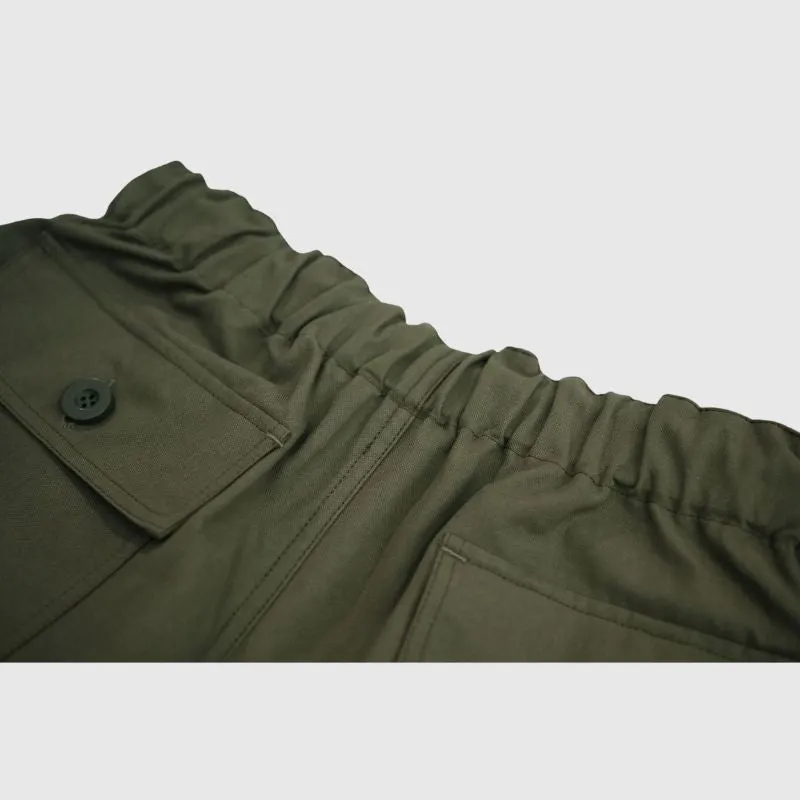 Basic Solid Cargo Pants