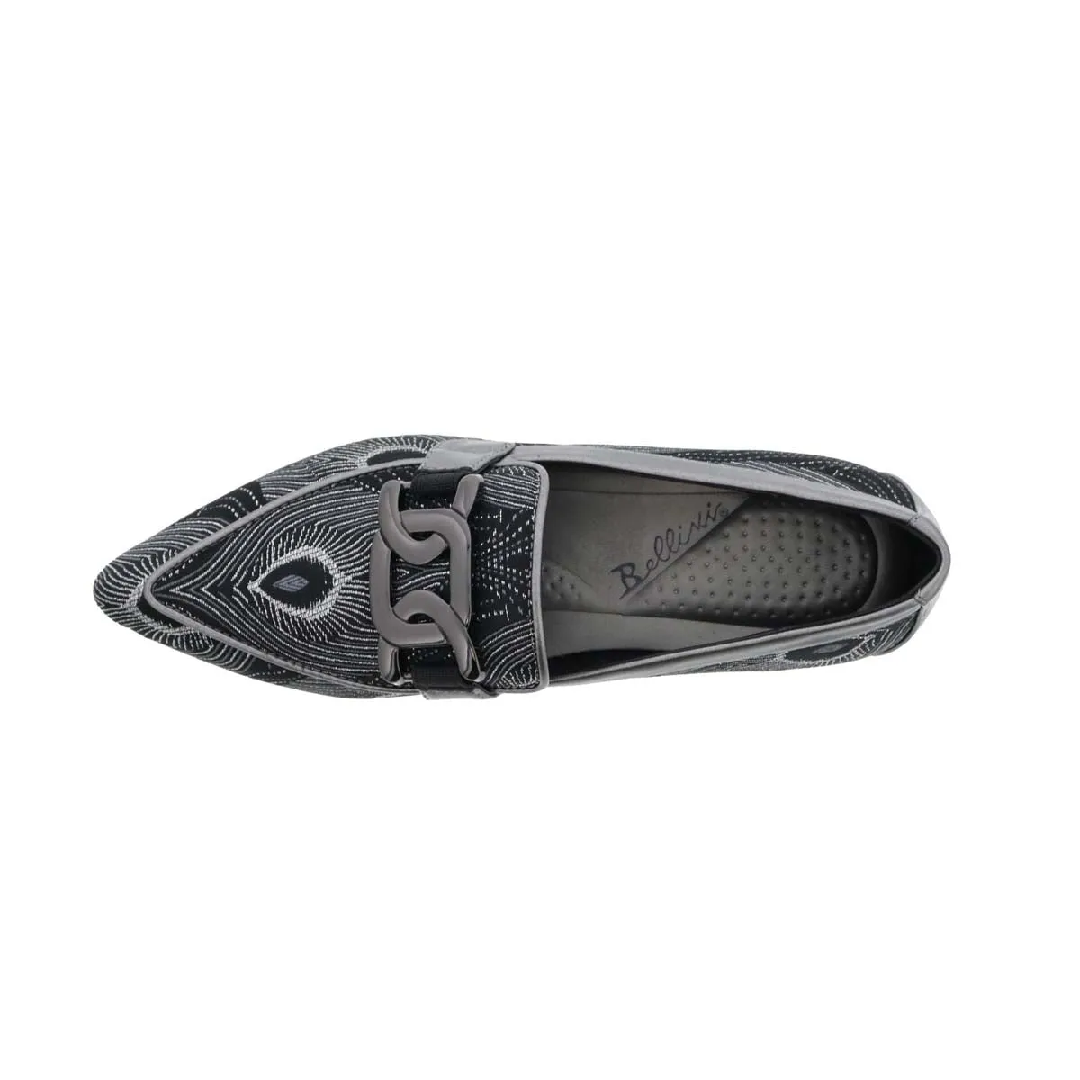 Bellini Felix Women Flats Slip-on Shoes In Black Silver Combo