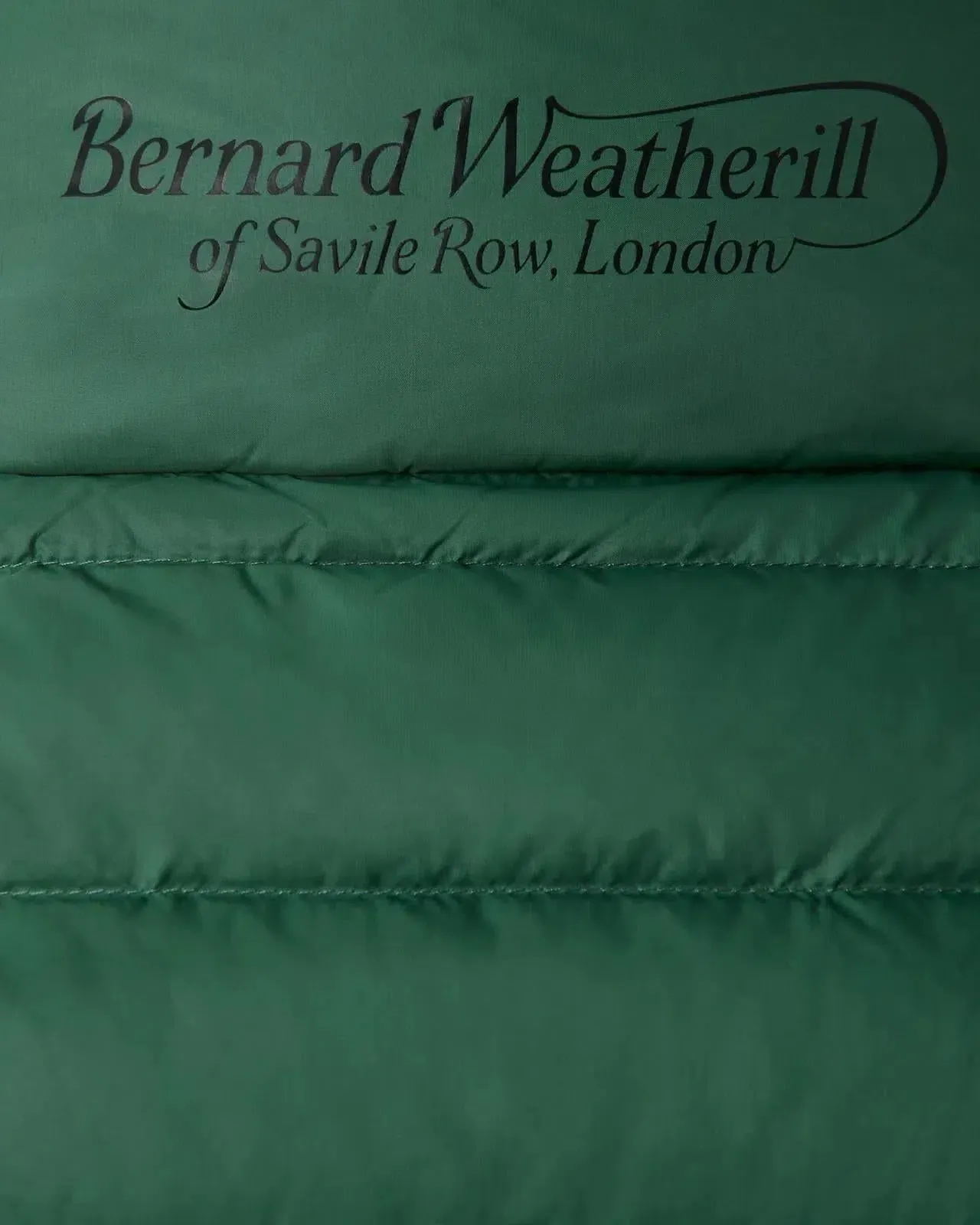 Bernard Weatherill Contrast Trim Quilted Gilet Thyme Green