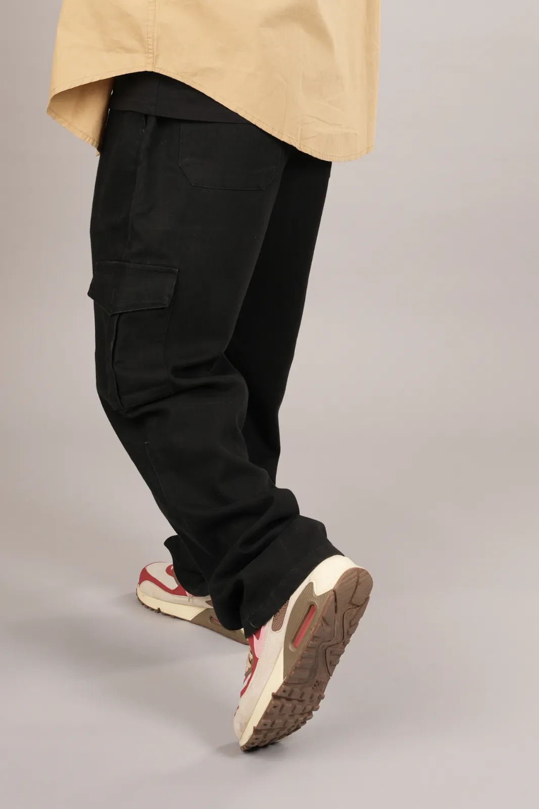 Black Mamba Baggy Cargo Denim Pant