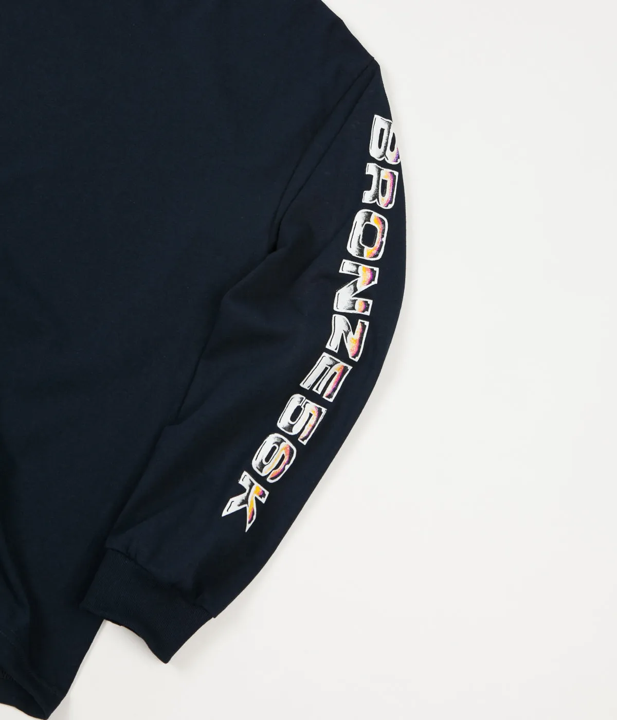 Bronze 56K Shoulder Lean Long Sleeve T-Shirt - Navy