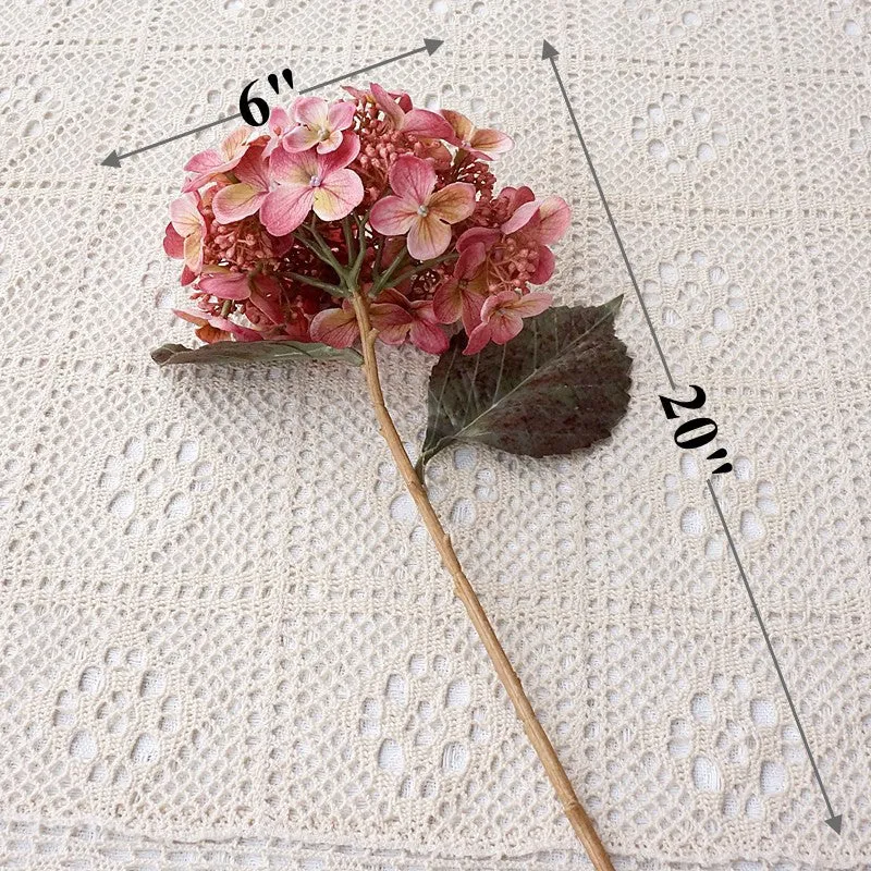 Bulk Exclusive 20" Autumn Hydrangea Stems Autumn Winter Decoration Wholesale