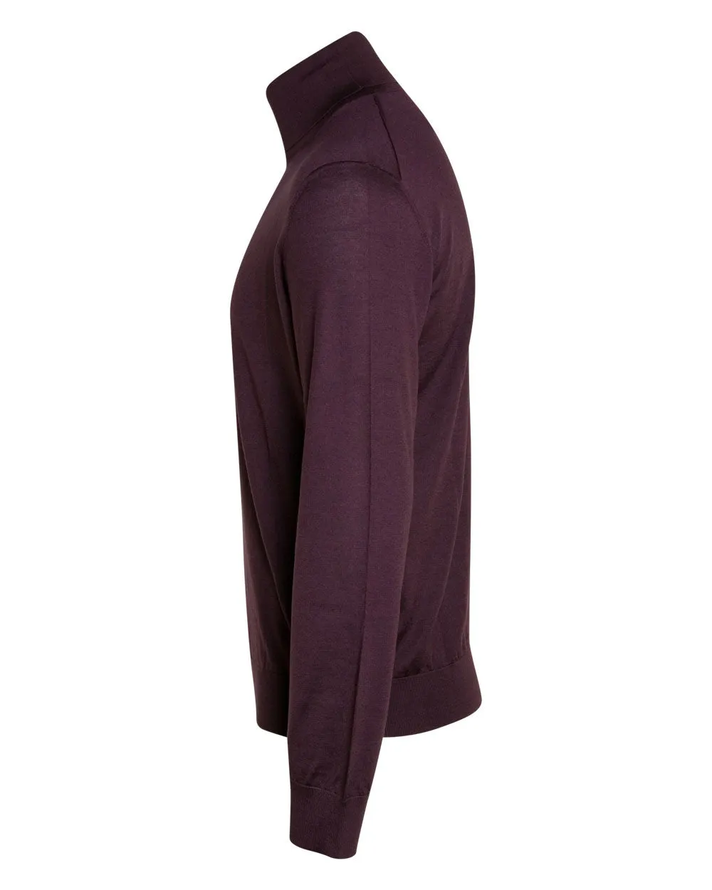 Burgundy Casheta Light Turtleneck Sweater