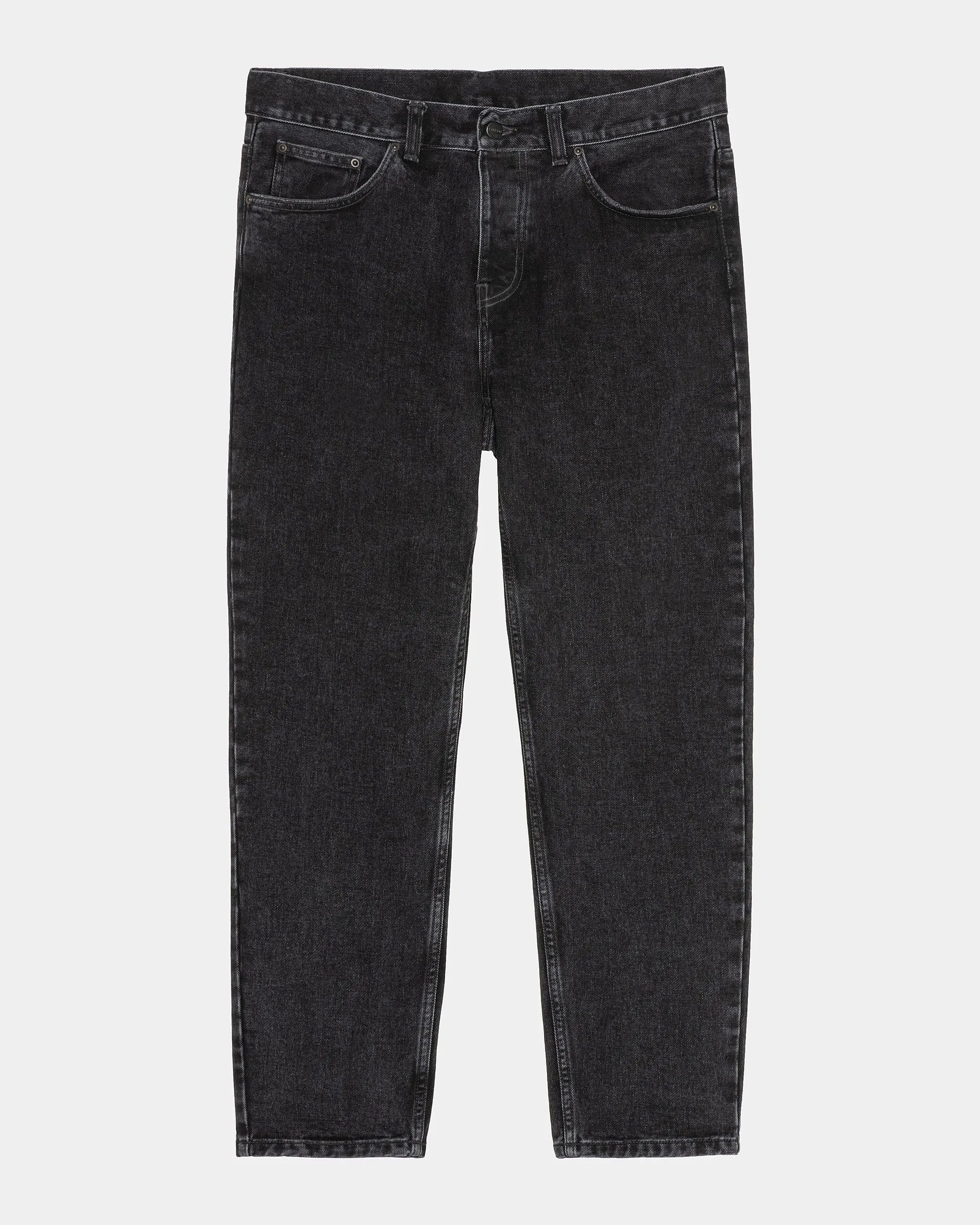 Carhartt WIP Newel Pant Relaxed Tapered Mens Jeans - Black Stone Washed