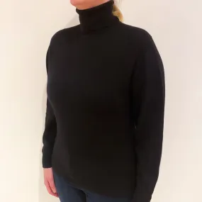 Cashmere Polo Neck Jumper Large