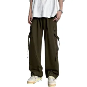 Casual Stright Plain Cargo Pants