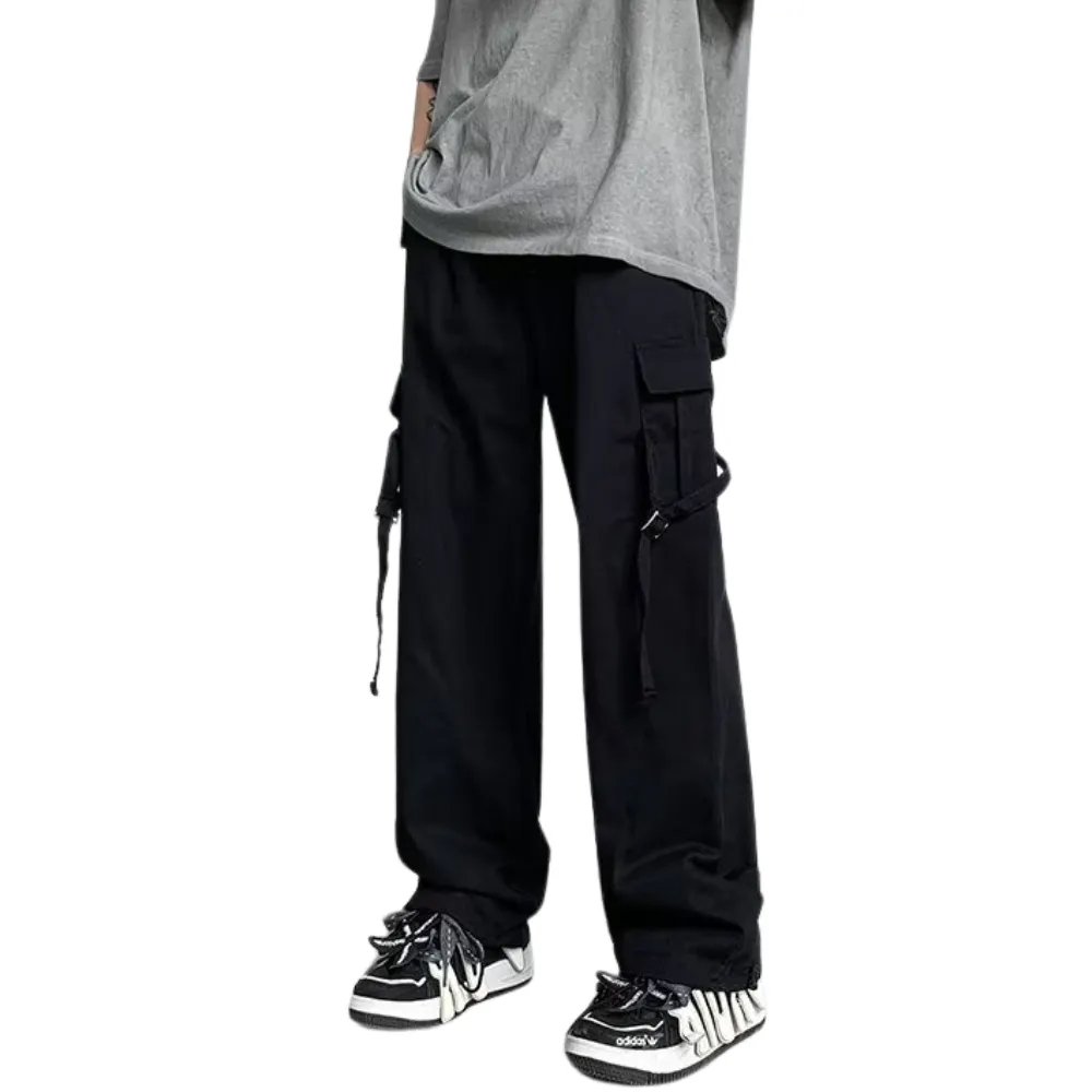 Casual Stright Plain Cargo Pants