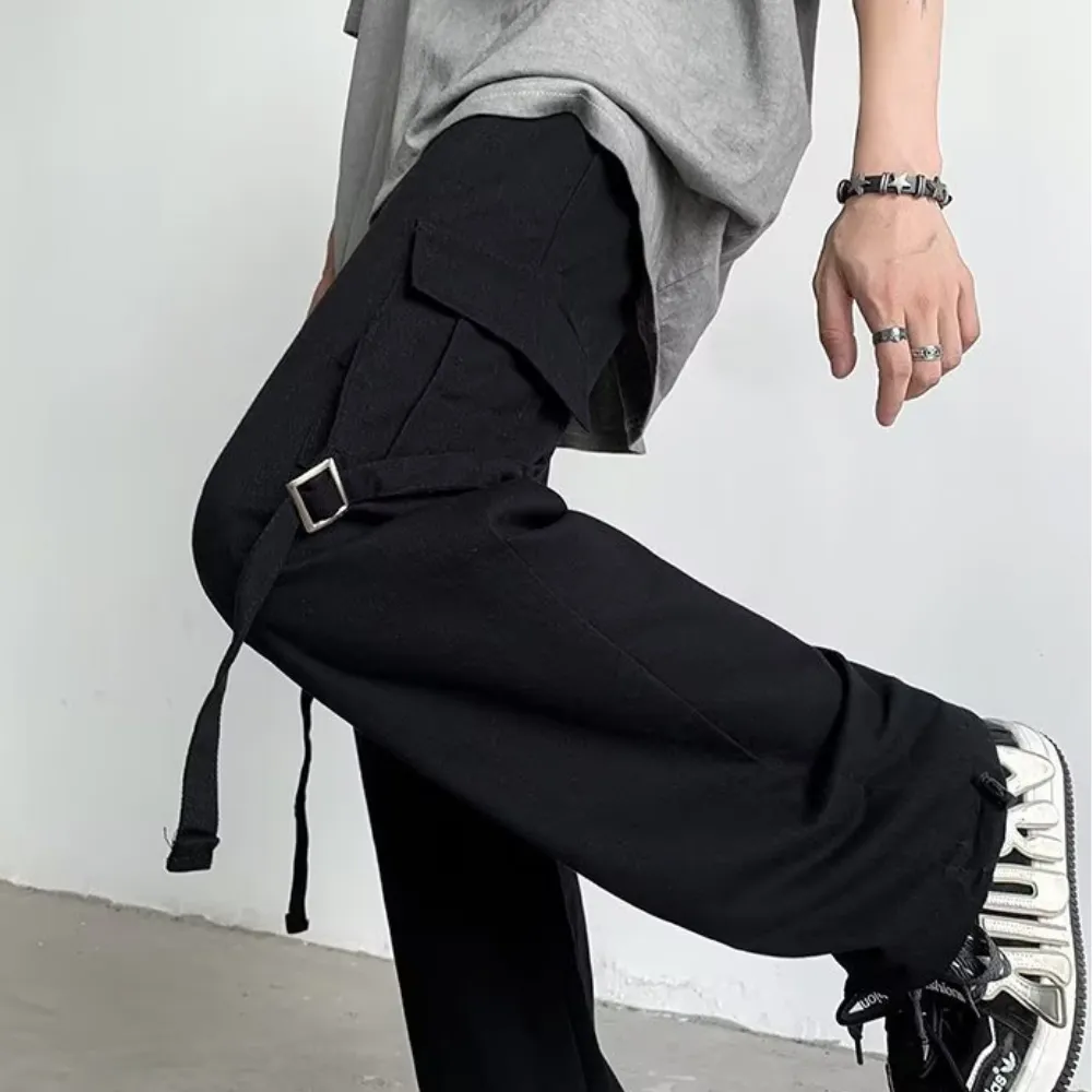 Casual Stright Plain Cargo Pants