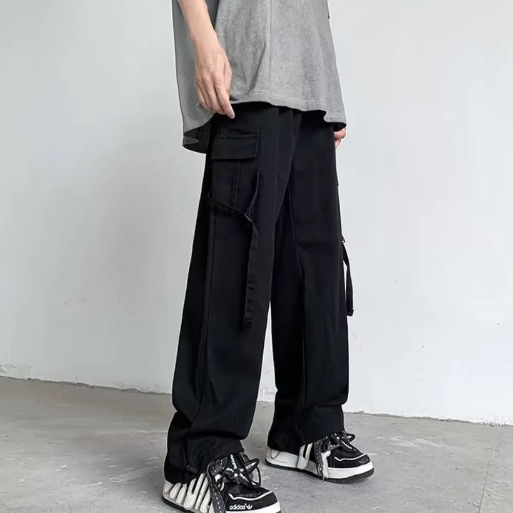 Casual Stright Plain Cargo Pants