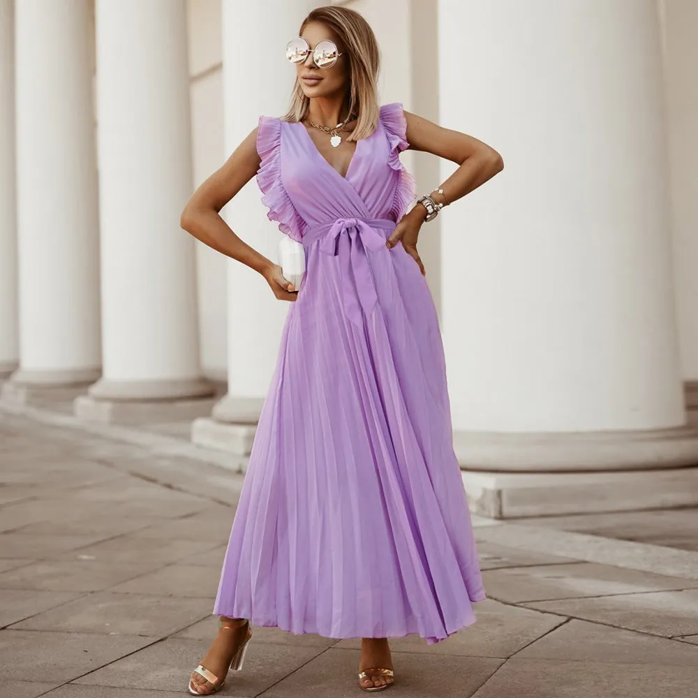 Celine Dress: Purple