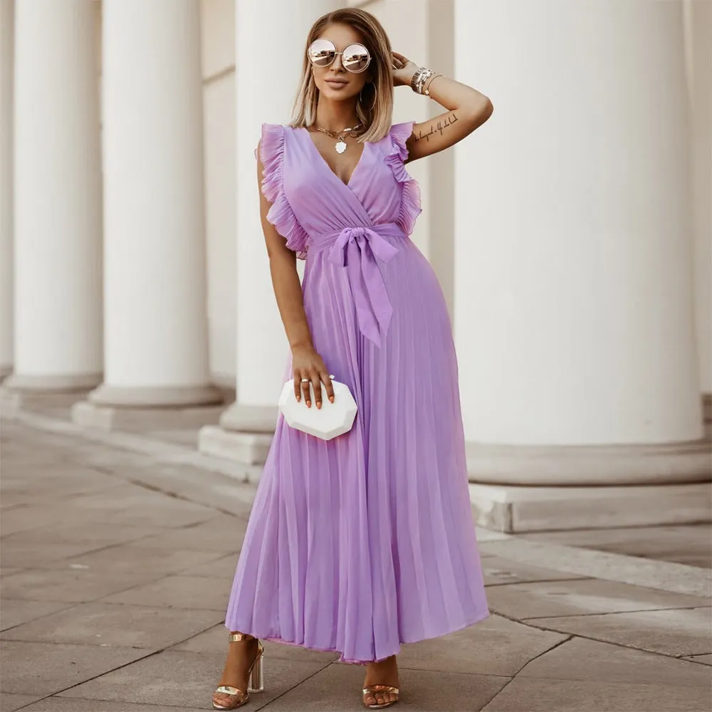 Celine Dress: Purple