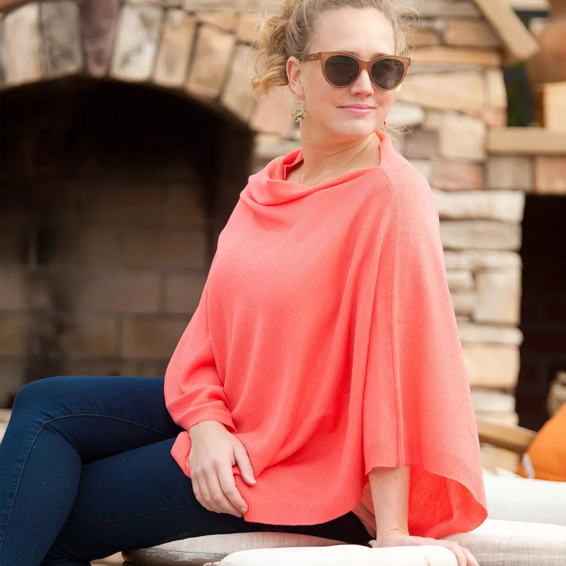 Chelsea Poncho in Solid Colors