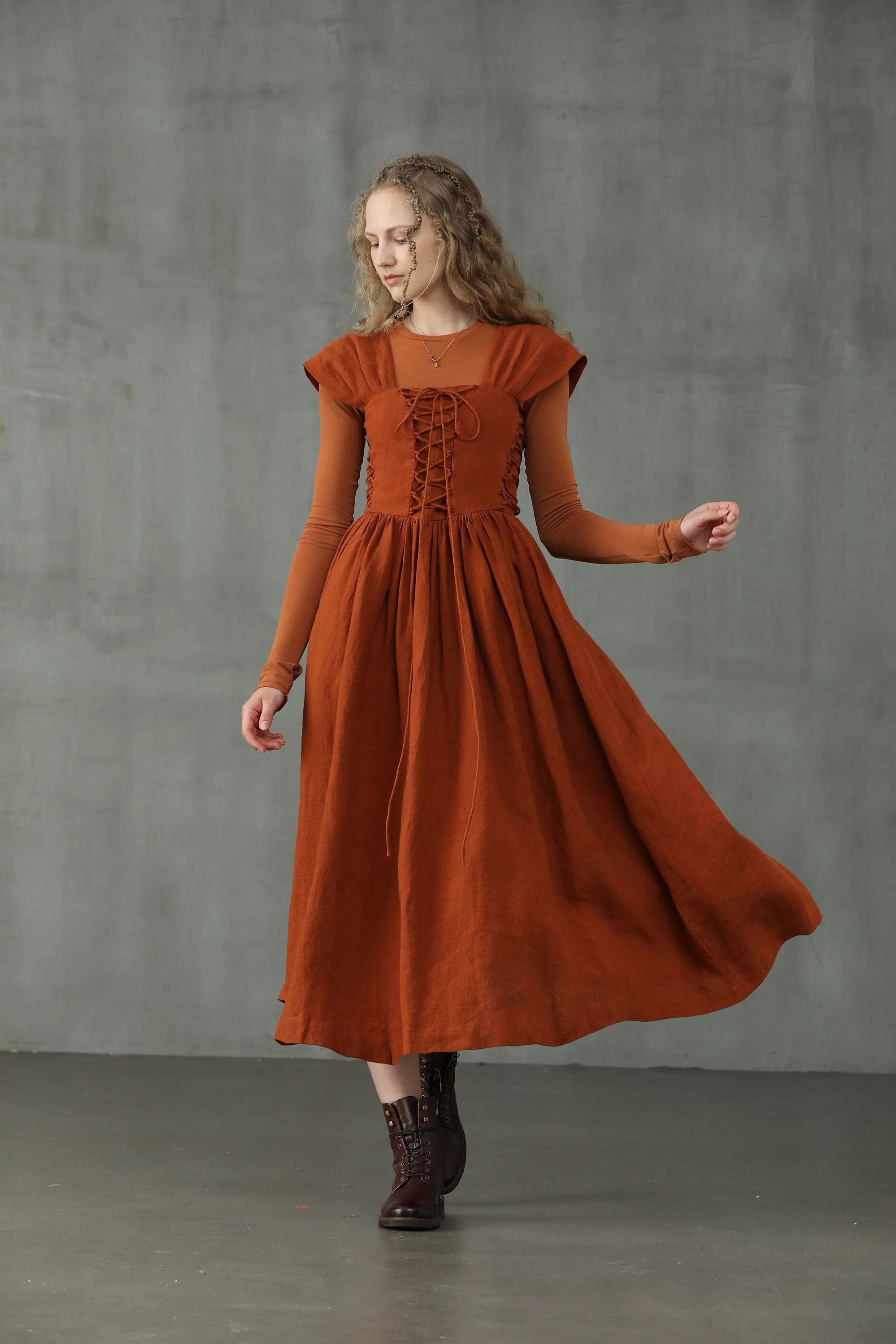 Christmas Glory 33 | Front Lace-up Dress