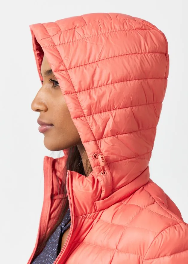 Coral Duck Down Puffer Jacket