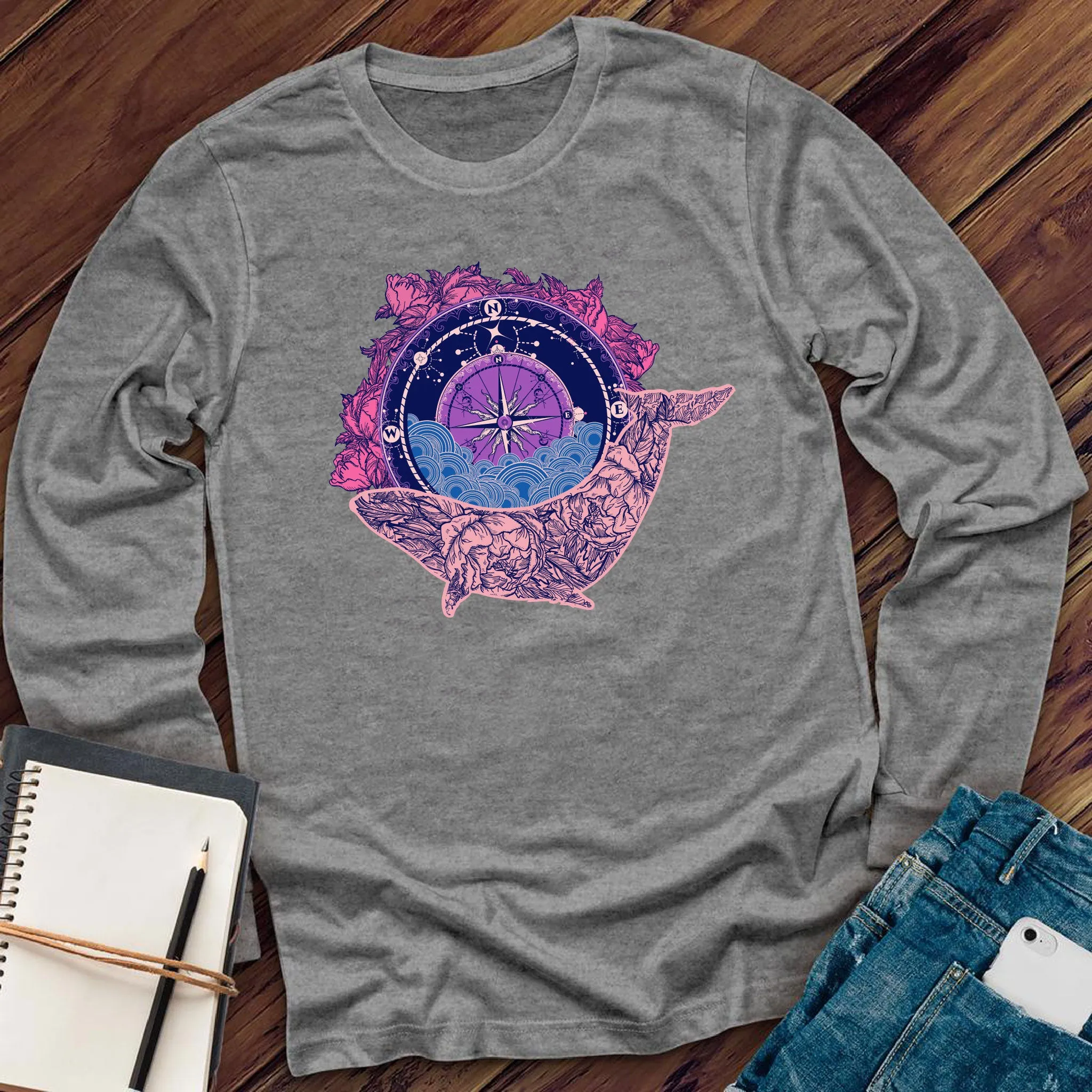 Cosmic Ocean compass Long Sleeve