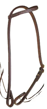 Cowperson Cowboy Slide Ear Headstall (Alternate Buckle Options)