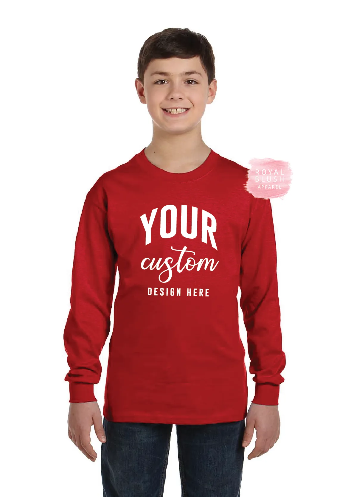 Custom Youth Long Sleeve Shirt