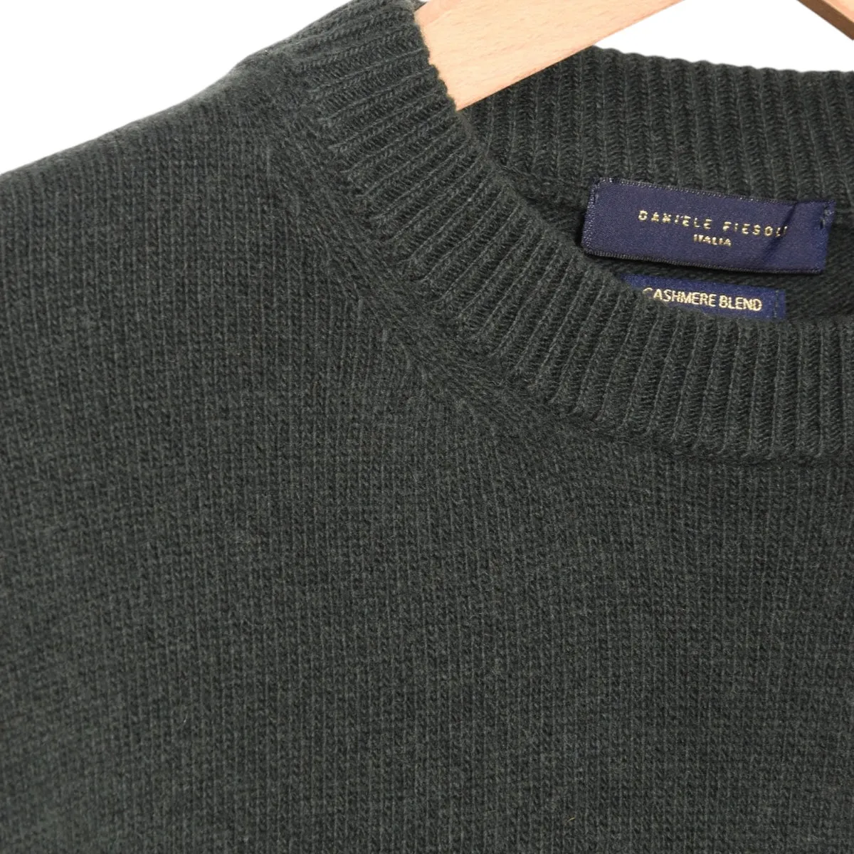 Daniele Fiesoli Cashmere Blend Crew DF 0067 forest