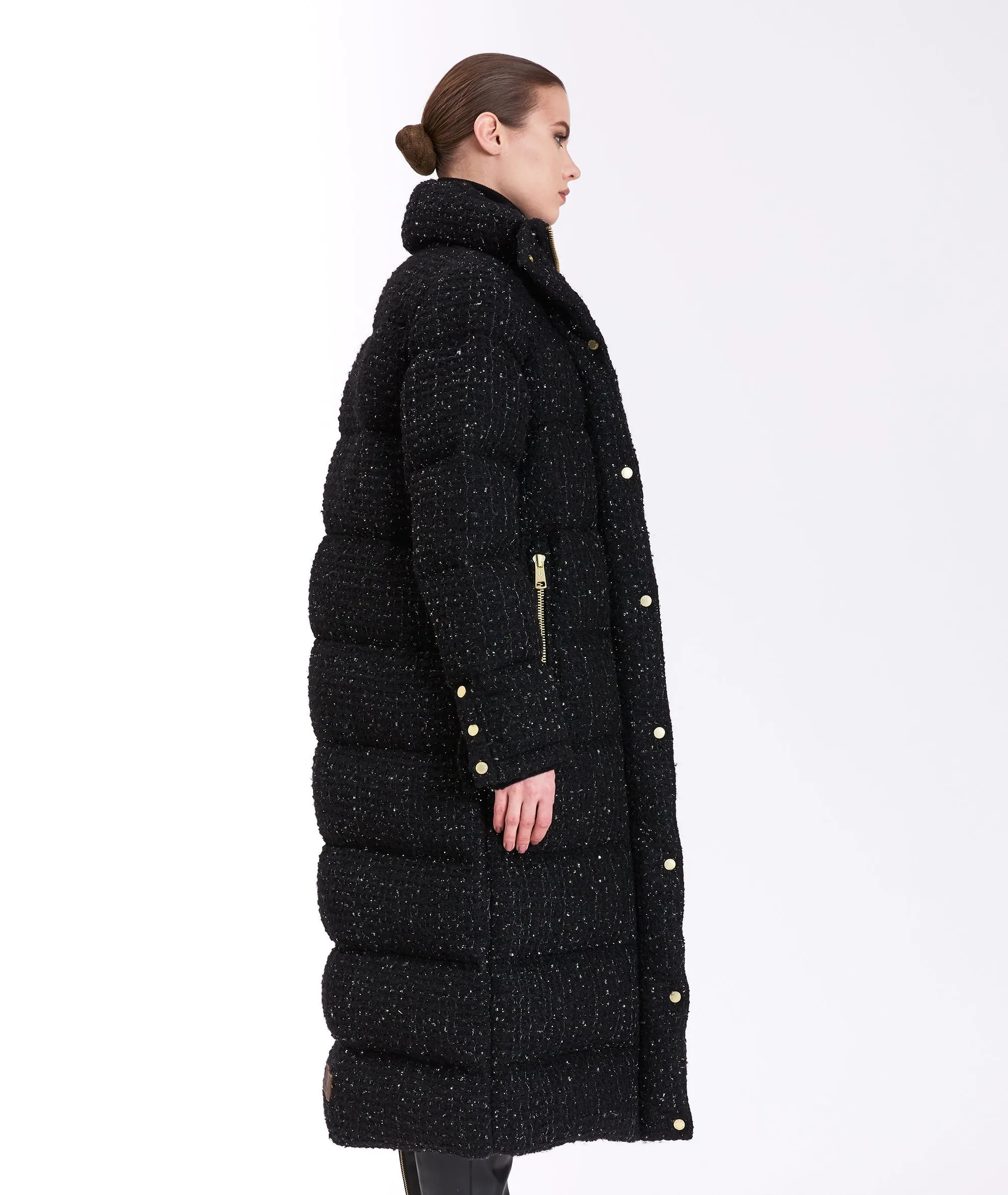 DAWN TWEED | TWEED PUFFER JACKET