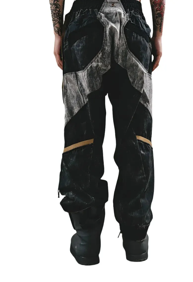 Deconstructed Large Pocket Cargo Pants