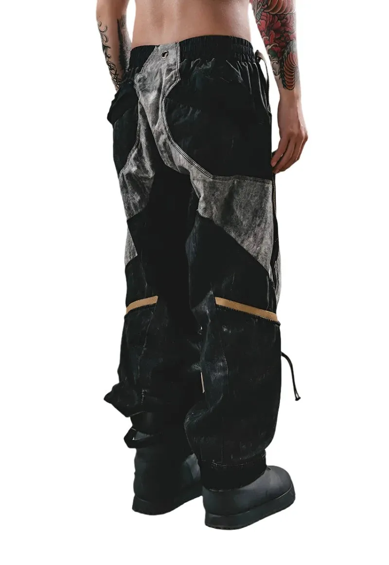 Deconstructed Large Pocket Cargo Pants