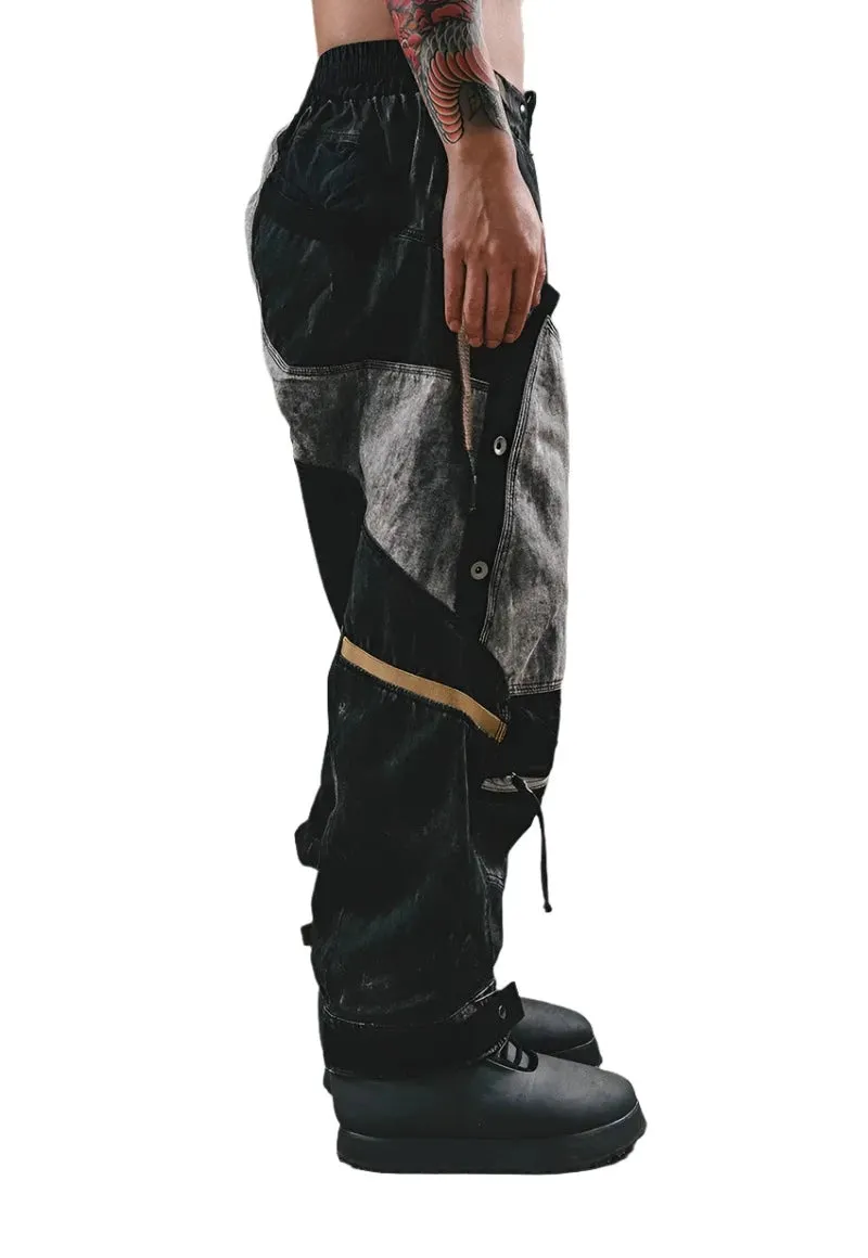 Deconstructed Large Pocket Cargo Pants