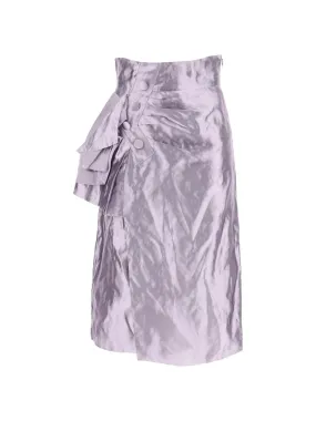 Duchesse Skirt - Wrinkled Metallic Finish