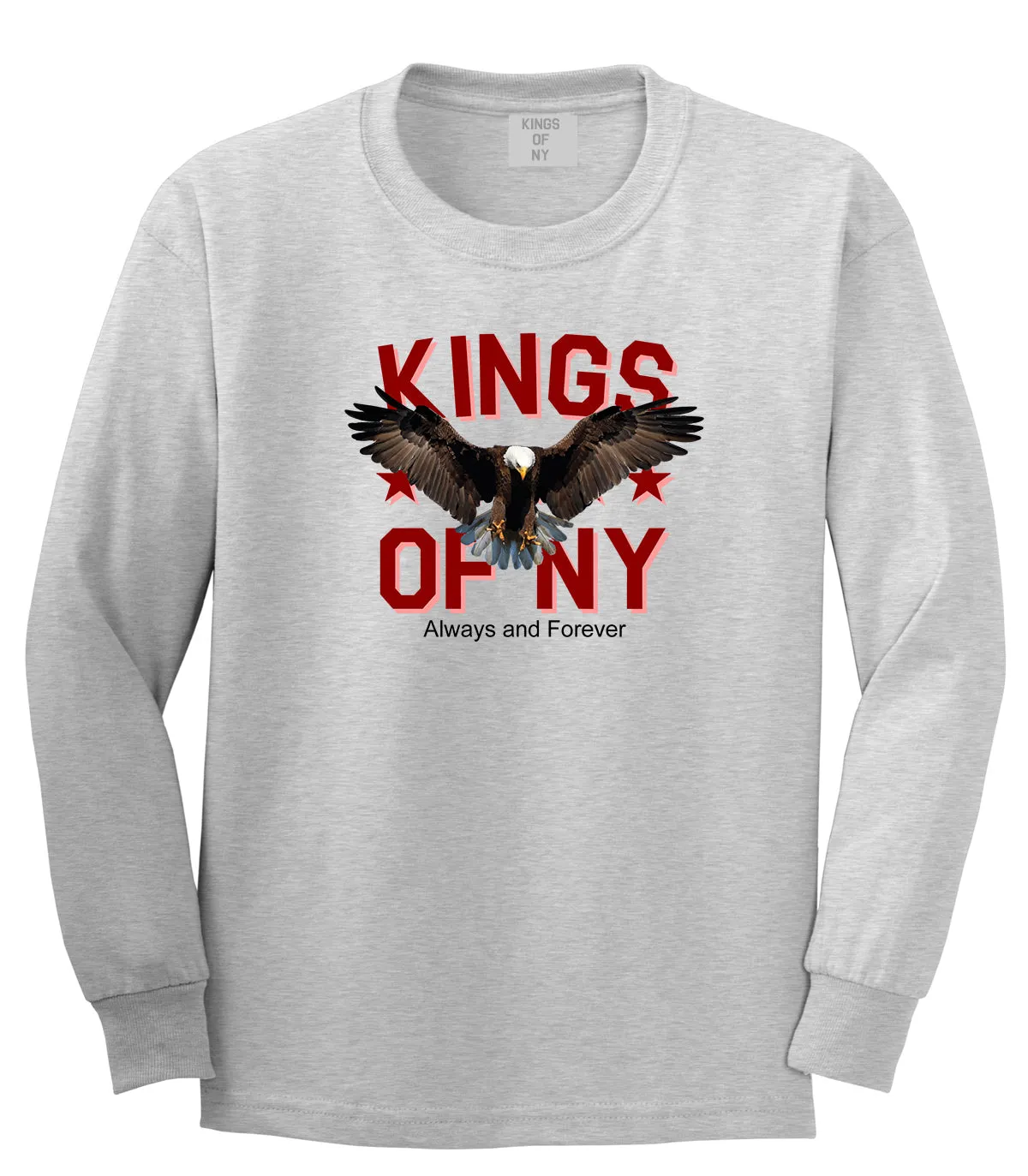 Eagle Kings Of NY Forever Mens Long Sleeve T-Shirt