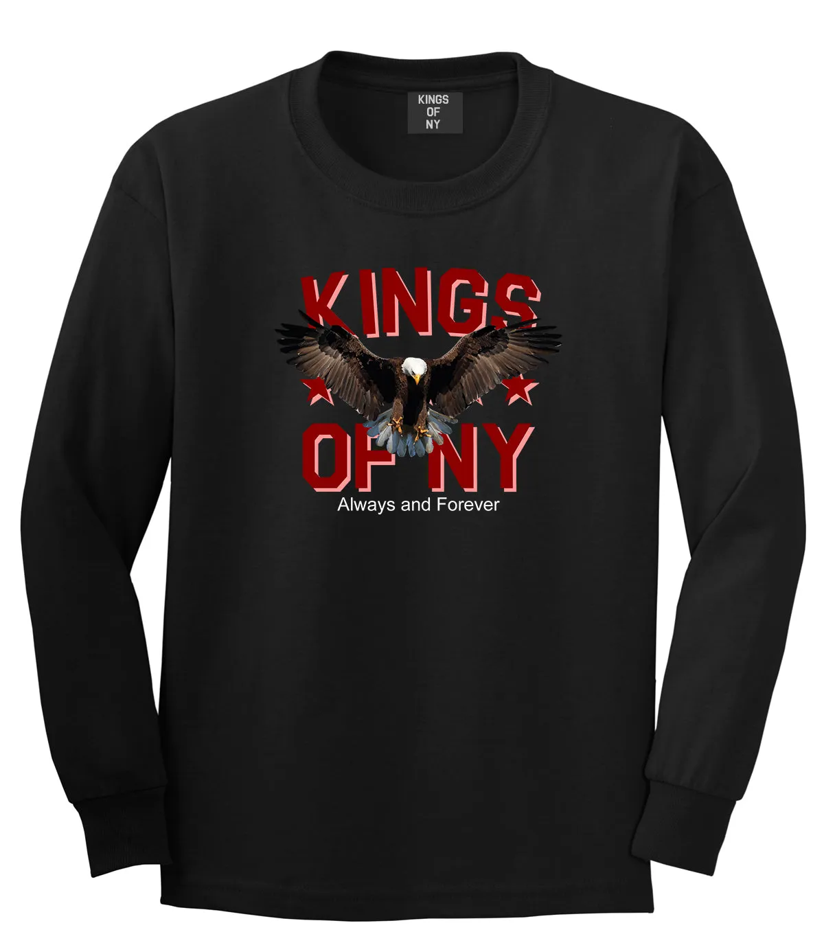 Eagle Kings Of NY Forever Mens Long Sleeve T-Shirt